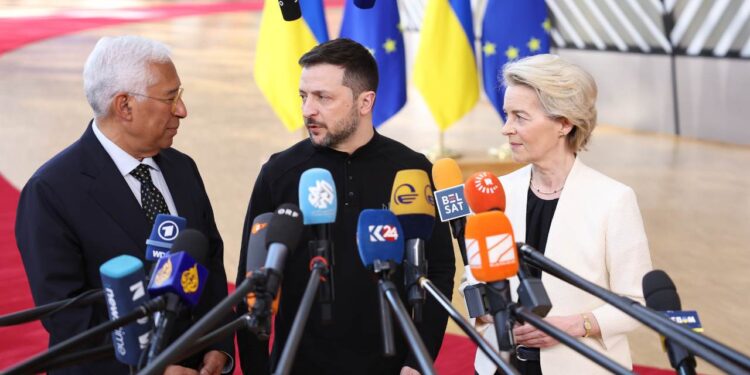 European leaders agree to raise defense spending at crucial EU summit on Ukraine