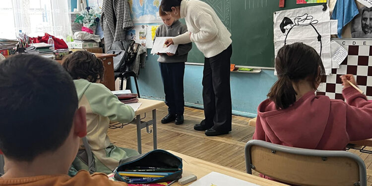 Inside a Georgian classroom. source: FB
