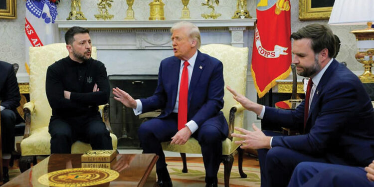 President Zelensky at the White House last Friday. Source: FB