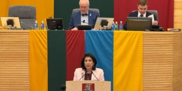 Zurabishvili to Lithuanian Seimas: Georgia falling to Russia would be a strategic disaster for Europe