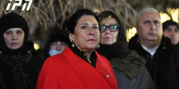 Salome Zurabishvili apologizes for fans’ behavior after Georgia-Armenia match