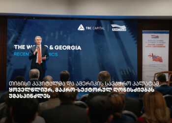 თიბისი კაპიტალმა და ამერიკის სავაჭრო პალატამ მაკრო-სექტორულ ღონისძიებას უმასპინძლეს
