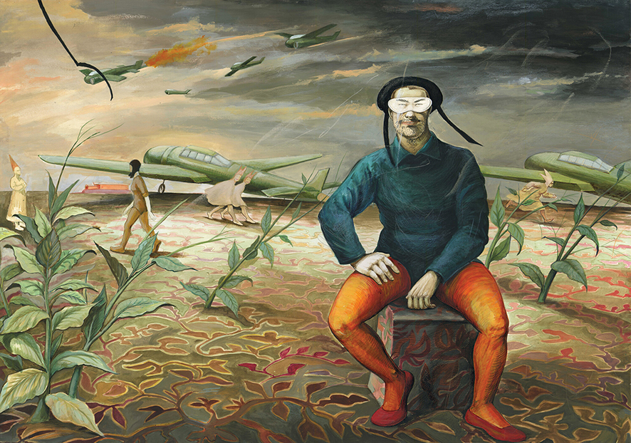 Niniko Morbedadze (born 1957) State of Emergency, acrylic and India ink on paper. Estimate £10,000-15,000