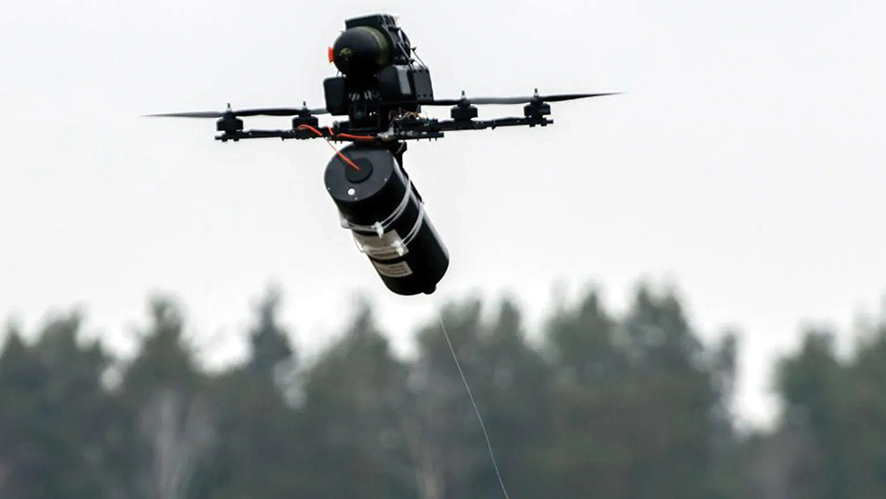 Fiber optic drones are a terrifying new danger on Ukraine's front lines. Source: Getty Images