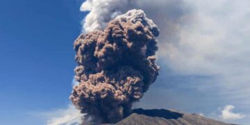 Mount Etna, Europe’s largest active volcano, erupts with towering plumes of ash