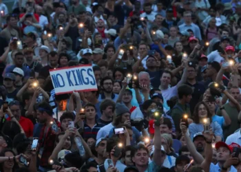 Protests sweep US as Trump marks 79th birthday at army’s 250th anniversary parade