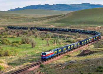 A train on route through Georgia. Source: World Bank