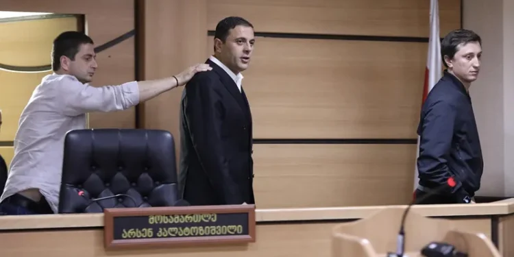 Court considers detention of ex-deputy economy minister Romeo Mikautadze