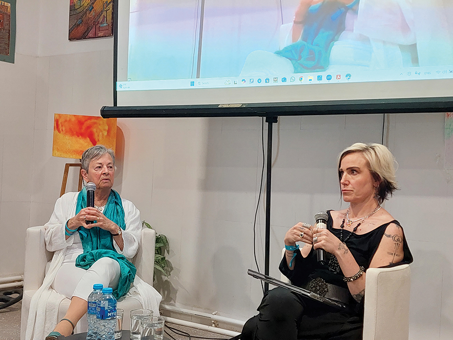 Speakers at the ZEG Festival. Photo by the author
