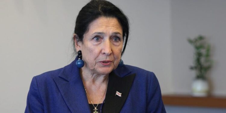 Ex-president Zurabishvili urges EU to act on Georgia’s democratic crisis and Russian interference