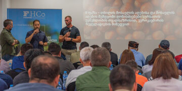 A technical training for hazelnut producers. Source: FAO