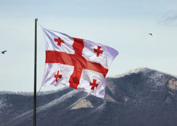 Georgia's flag. Source: gov.ge