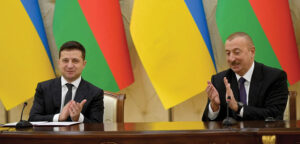 Volodymyr Zelensky and Ilham Aliyev in 2019. Source: geopoliticalmonitor