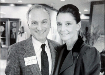 The author with Audrey Hepburn