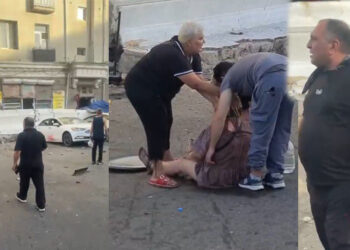 Unconfirmed reports of casualties after cornice collapse near Tbilisi’s Station Square