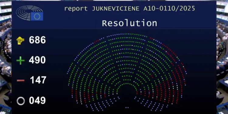 EP adopts resolution on Georgia, urging sanctions and new elections