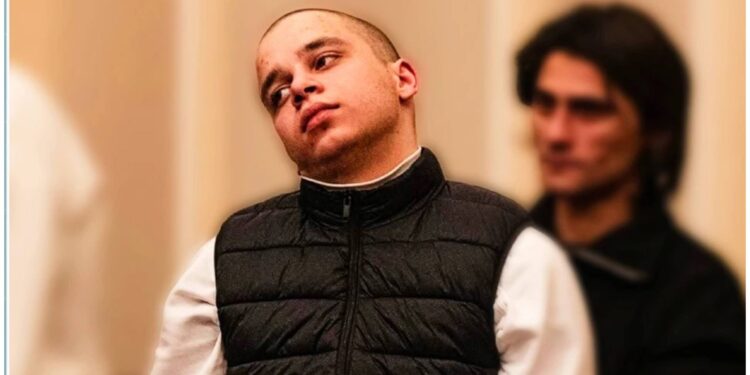 Arrested protester Giorgi Gorgadze faints during trial over group violence charges