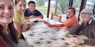 Locals in Svaneti playing board games. Photo by the author