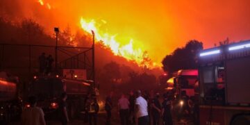Wildfires rage across Turkey, Greece, and Albania amid intense mediterranean heatwave