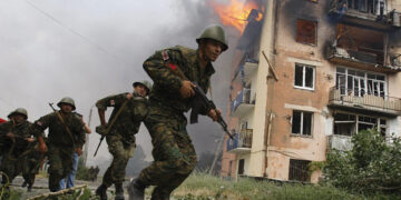 Georgian soldiers during the August 2008 War. Author unknown. Source: atlanticcouncil