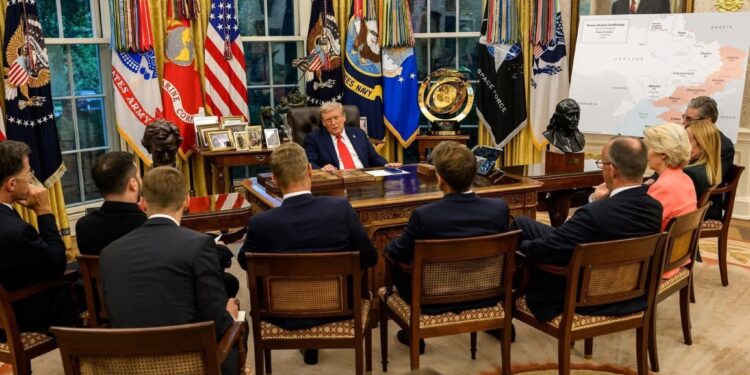 Trump and European leaders chart path toward Ukraine peace after White House summit