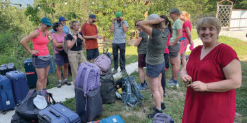 Guests at Hanmer's House in Svaneti. Photo by the author