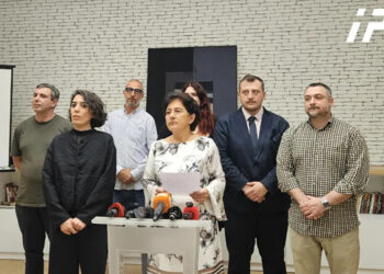 Heads of the affected NGOS at a briefing. Source: IPN