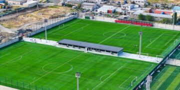 Modern football complex nears completion in Rustavi