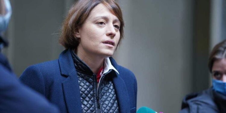 Elene Khoshtaria detained amid election banner probe