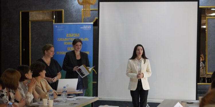 Training in Gori municipality on gender-responsive disaster preparedness