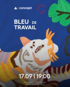 Poster for the TBC Concept event “Bleu de Travail.”
