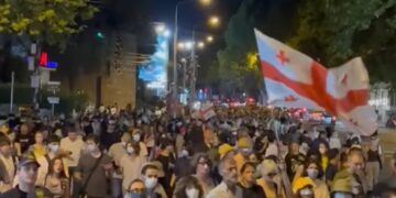 Tbilisi erupts in protest following imprisonment of 21 anti-government activists