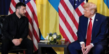 Trump meeting Zelensky this week. Source: BBC