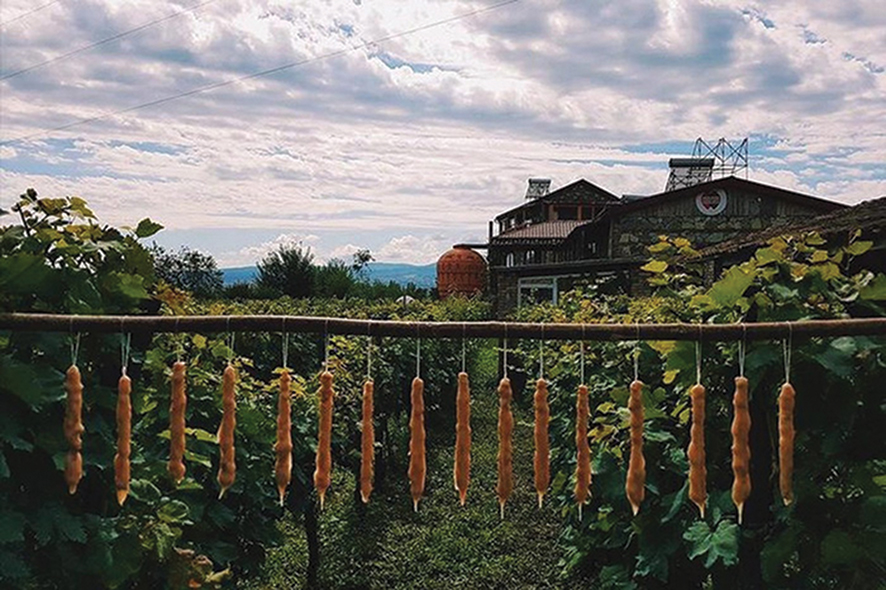 Churchkhela drying. Source: Investor.ge