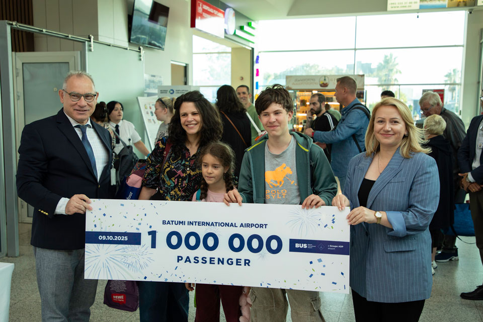 Batumi Airport welcomes its one-millionth passenger