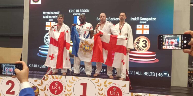 1 Gold, 2 silver, and 3 bronze — Georgian karate athletes excel at the 15th European Championship in Riga