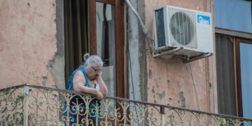 A pensioner in Tbilisi. Source JamNews