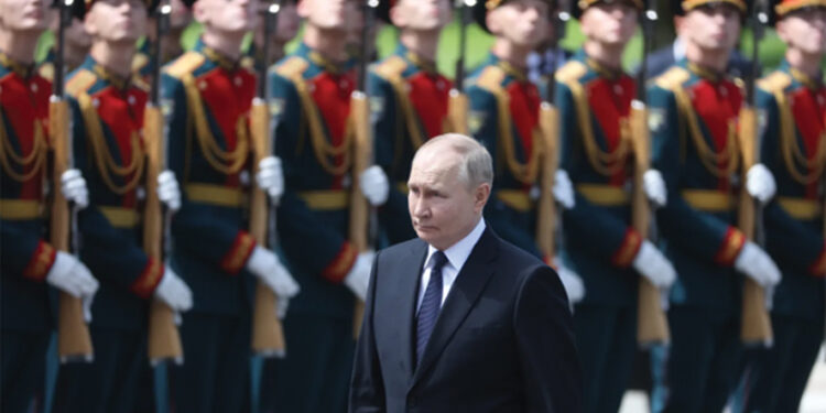 President Putin has ordered Russia’s military to expand to 1.5 million active servicemen by 2026. Source: GETTY IMAGES