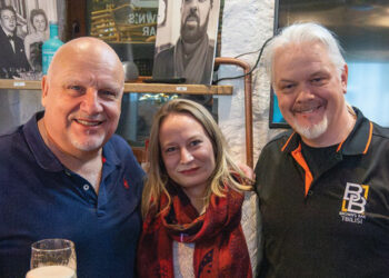 Simon, Sara and Tim. Source: Brown's Bar