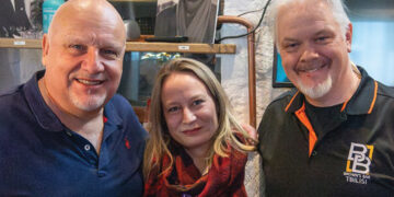 Simon, Sara and Tim. Source: Brown's Bar