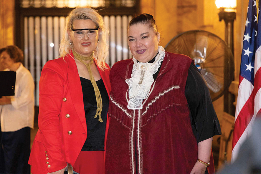Natalia Vashakidze and Diana Bagrationi