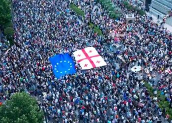 Protest march in Tbilisi to mark 333 days of demonstrations