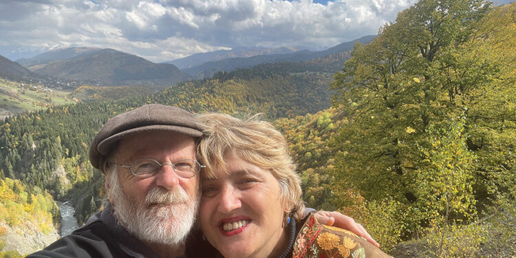 The author with his wife. Photo by the author