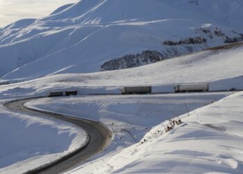 Truck traffic restored on Gudauri–Kobi section
