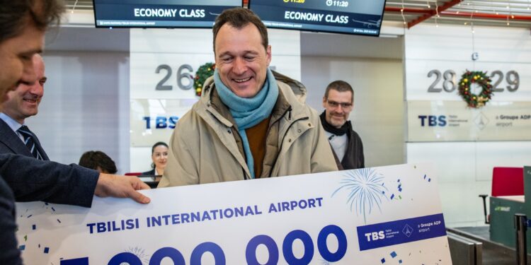 Tbilisi International Airport serves five-millionth passenger