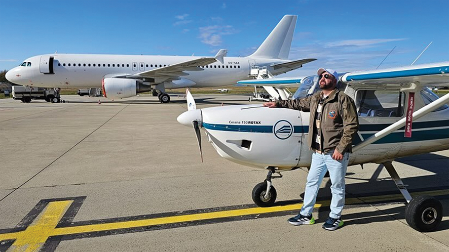 Alexander at Natakhtari Airport. Source: Blue Sky Academy