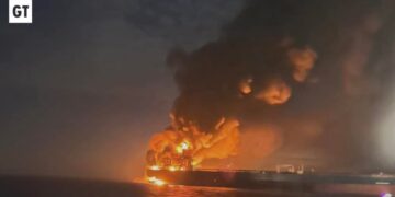 Ukraine conducts third sea-drone strike on Russian shadow fleet tanker in the Black Sea