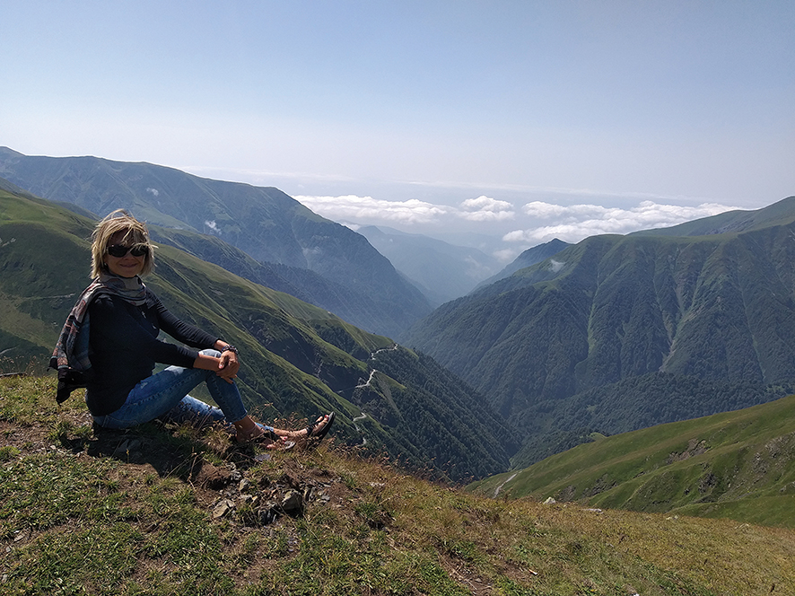 The author at Tusheti, Abano Pass