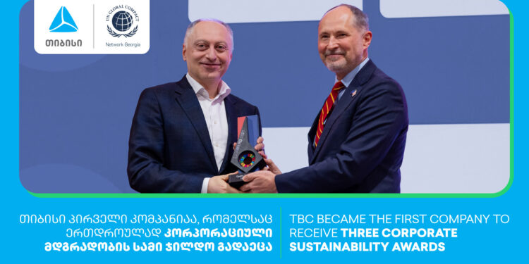 TBC received three awards from the UN Global Compact