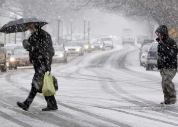 Scattered snowfall forecast across Georgia on January 13–14